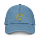 Goddess Embroidered Denim Hat